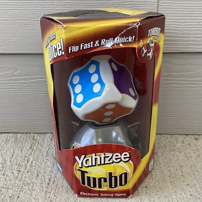 2006 Hasbro Yahtzee Turbo Electronic Talking Family Dice Game NEW