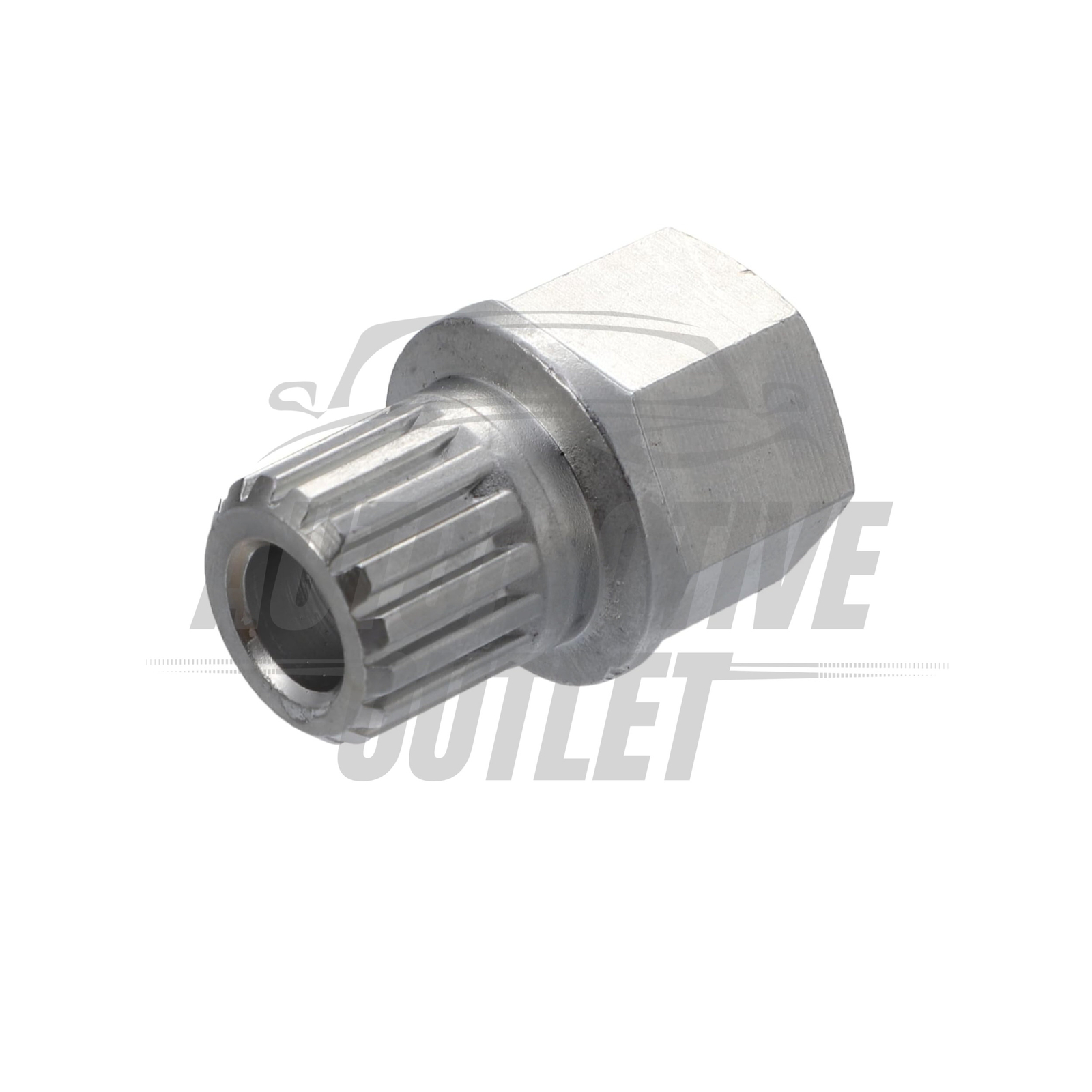 LOCKING WHEEL NUT SECURITY KEY 61 / 16PT SPLINE RIBS FOR AUDI SEAT SKODA VW 4