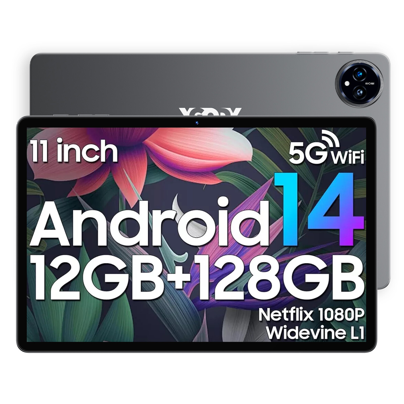 Android14 タブレット11インチ wi-fiモデル 12GB+128GB 2024 XGDY Tab