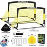 Soccer Goal, Kids Soccer Goals for Backyard Set, 2 Pack of 4x3 ft Portable Pop Up Soccer Net with Soccer Ball, Cones, Complete Training Equipment for Youth, Toddler Outdoor Sports Games