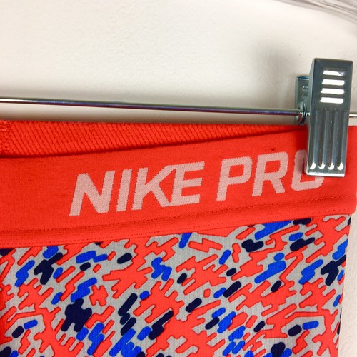 Youth Girls Nike Pro Cropped Leggings Exta Large XL Red Blue Athletic Workout