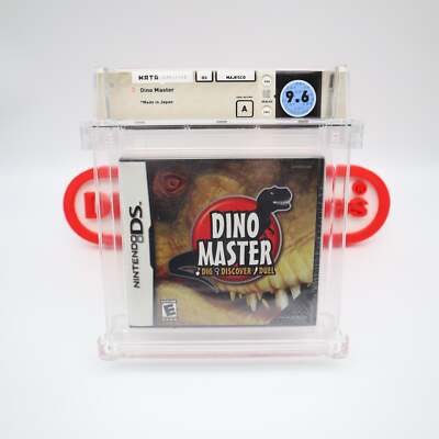 Nintendo DS DINO MASTER: DIG, DISCOVER, DUEL - WATA GRADED 9.6 A! NEW & Sealed!