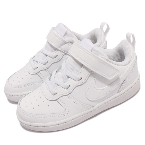 

Повседневные кроссовки Nike Court Borough Low 2 TDV с тройным белым ремешком для малышей и младенцев BQ5453-100, Белый, Court Borough Low 2 Tdv