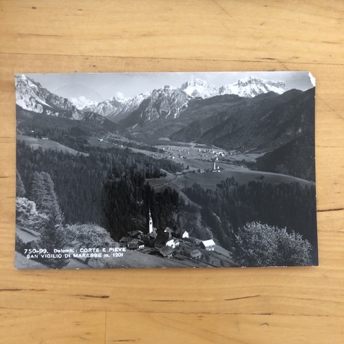 Cartolina DOLOMITI, CORTE E PIEVE, SAN VIGILIO MAREBBE  viaggiata