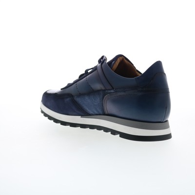 BRUNO MAGLI BRUNO MAGLI GALLO BM3GALN0 MENS BLUE LEATHER LIFESTYLE SNEAKERS SHOES