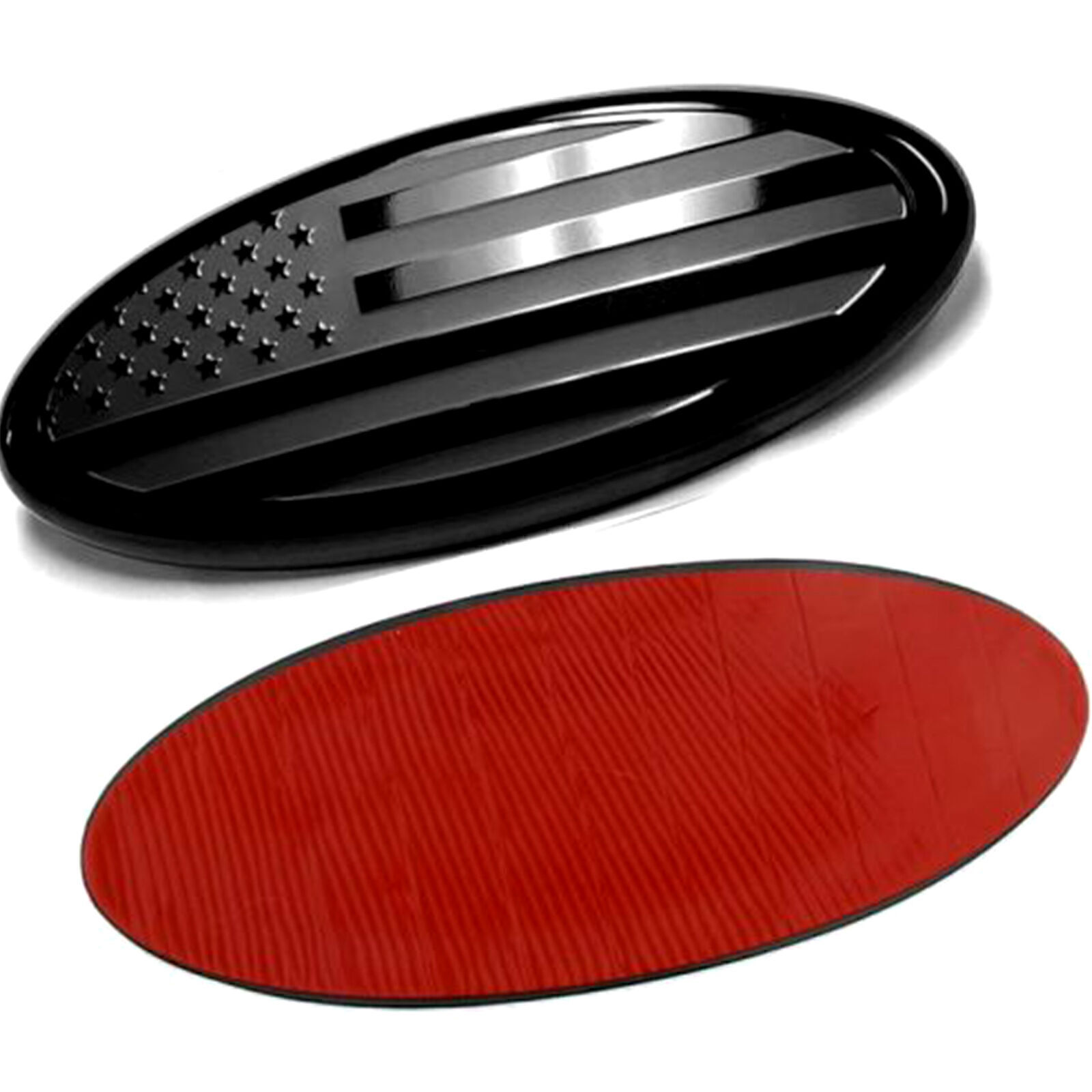 JYMAOYI US Flag Oval Emblem Badge For Ford F150 F350 – Front Grille Or Tailgate – 7/9 Inch