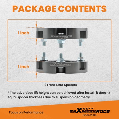 2" Front Leveling Lift Kit For Toyota Tacoma 4Runner FJ Cruiser 2003-2023