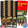Monster Jam Mini Party Favors Set for Kids - Bundle with 24 Mini Monster Jam Grab n Go Play Packs with Coloring Pages, Stickers and More (Monster Jam Birthday Party Supplies)