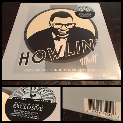 HOWLIN  WOLF Best Of The Sun Records Sessions LP Blue Vinyl MONO Sam Phillips