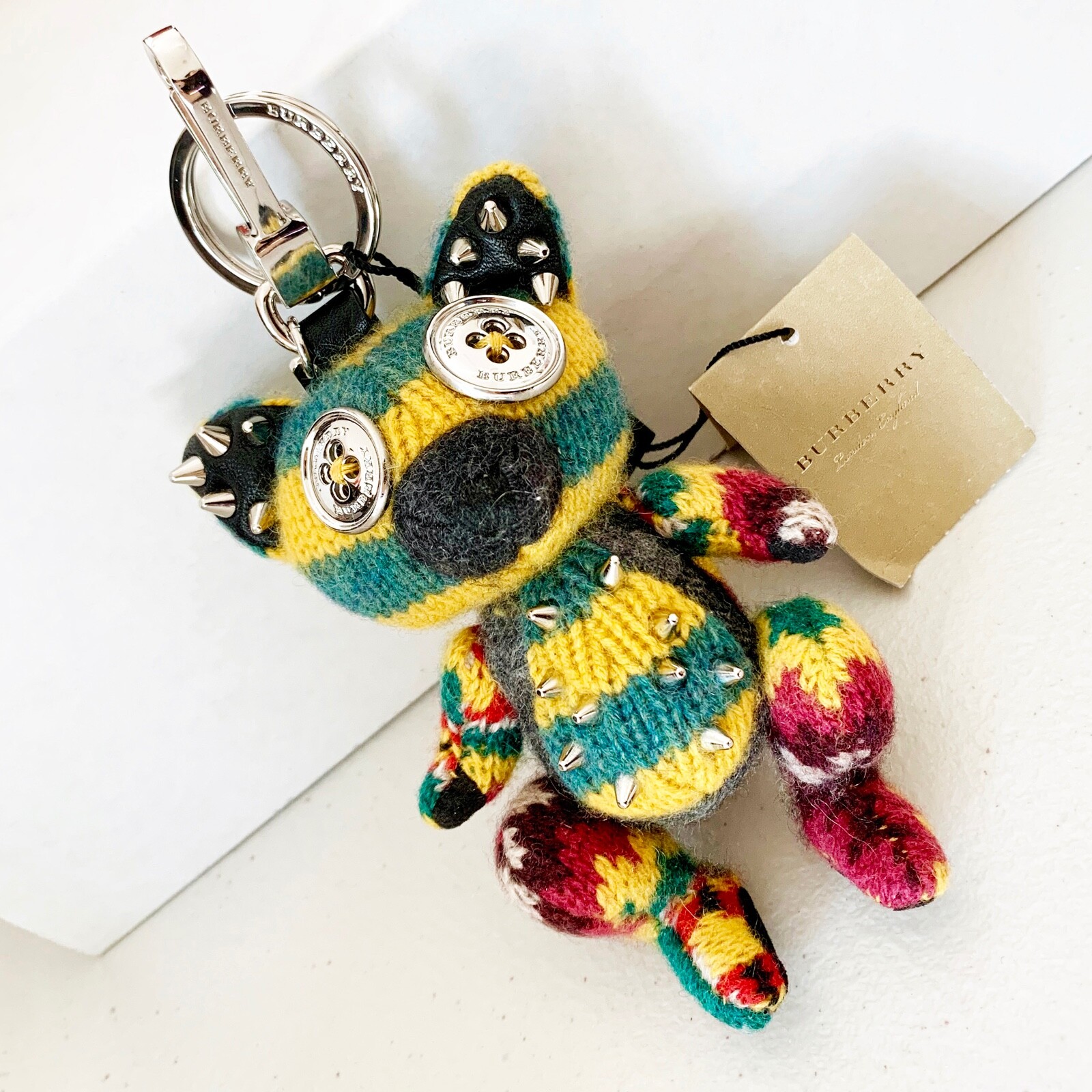 小物 BURBERRY FROG CHARM Burberry Doris The Frog Studded Bag Charm Stuffed Animal Key