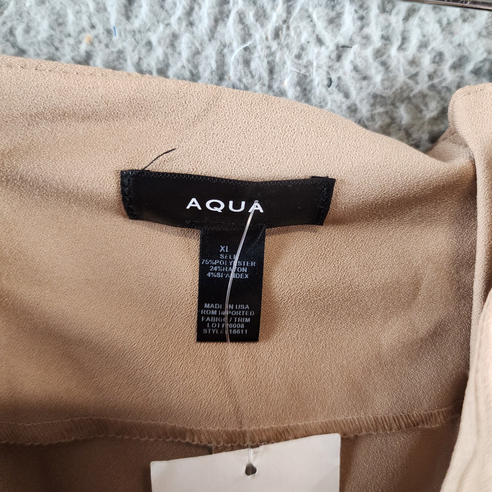 AQUA Pleated Front & Back Wide-Leg Ankle Pants Women's XL Coco Zipper Closure - Picture 10 of 12