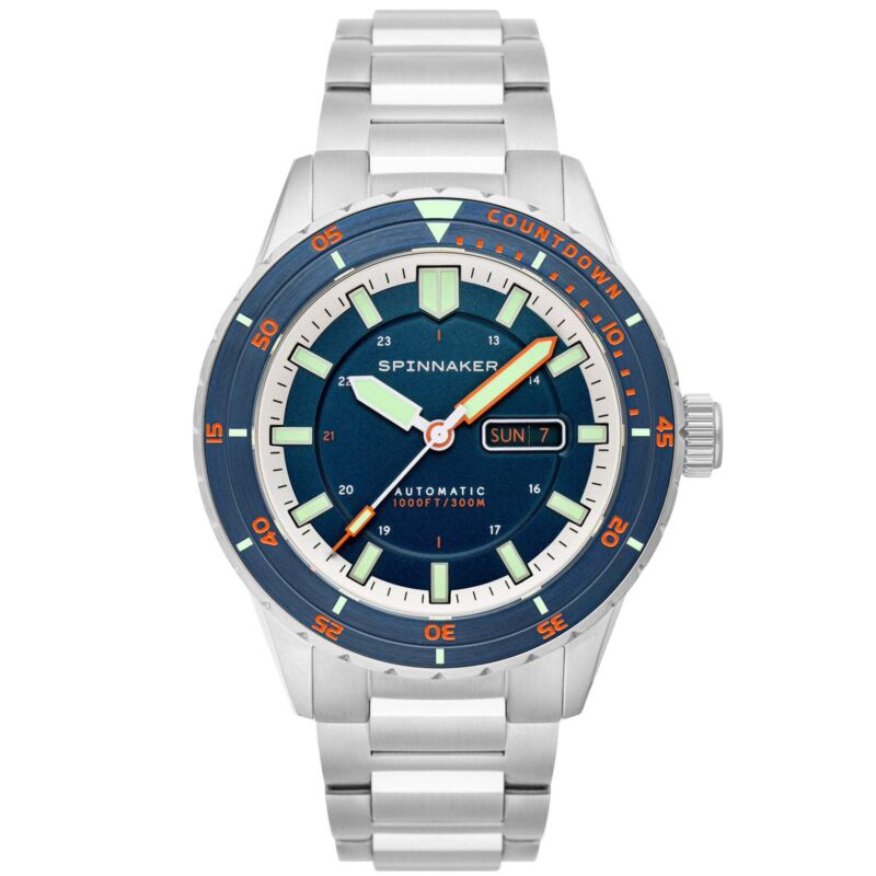 Spinnaker HASS Automatic Azure Blue Watch - Brand New