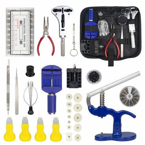 915pcs Watch Repair Kit Watchmaker Back Case Remover Opener Link Pin Spring Bar
