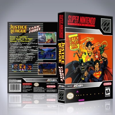 SNES Case - NO GAME - Justice League Task Force