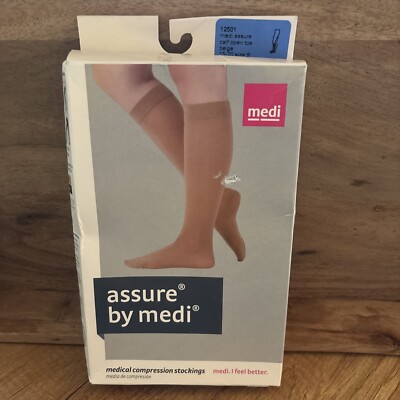 Mediven Assure Open Toe Calf High 15-20 Beige Small - Open Toe