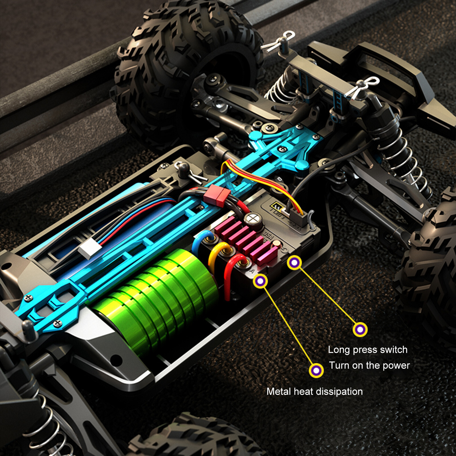 All Terrain RC Car for Adults and Kids (SG116PRO Carbon Brush Version)