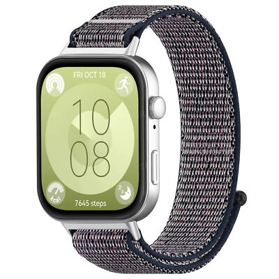 For Huawei Watch Fit 3 Smart Bracelet Silicone Metal Watch Band Strap Wristband