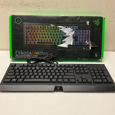 Razer Cynosa Chroma RZ03-0226 Full Size Wired Membrane Gaming Keyboard- Tested