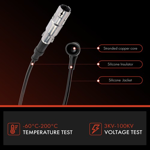 7Pcs Spark Plug Wire Sets for Mercedes-Benz 190E 260E 300CE 300SE 300TE 300SEL