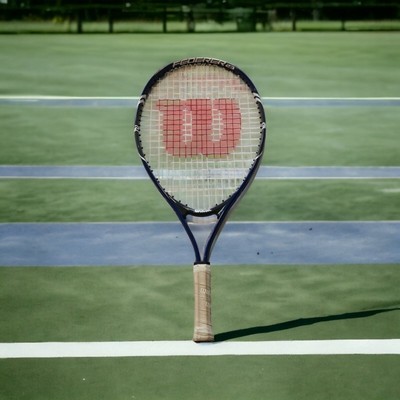 Wilson Federer 23" Tennis Racket Raquet Blue Black with Whit