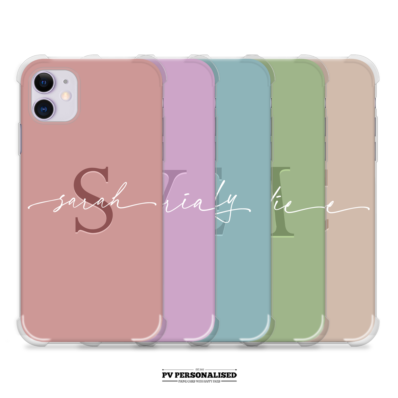 Personalised Phone Case Name Shockproof Cover For iPhone 11 12 13 14 15 Pro XR