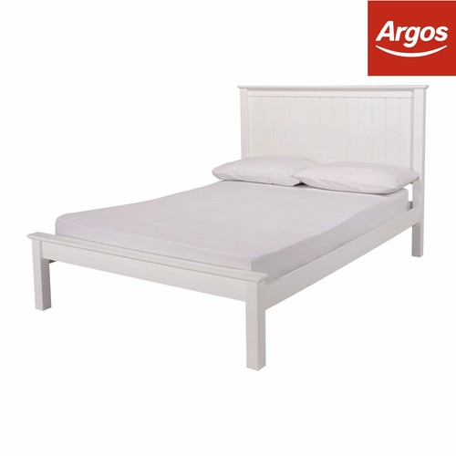 Argos Home Mia White Small Double Bed With Drawer Ebay