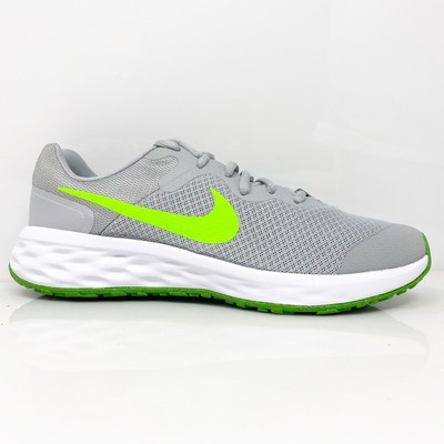 Nike Boys Revolution 6 DD1096-009 Серые кроссовки для бега Размер 7 Y