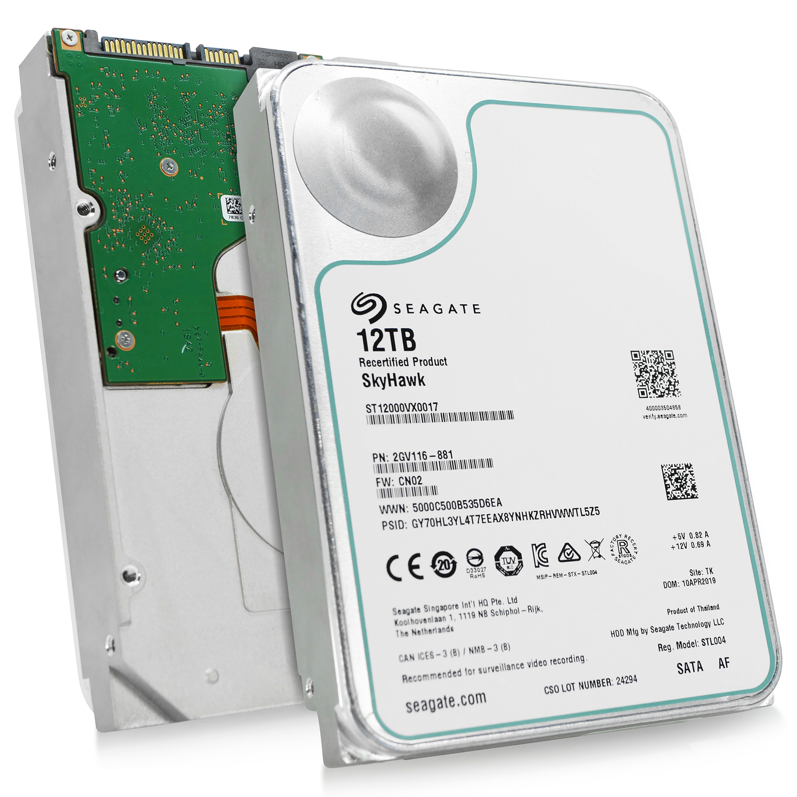 ピ*ಣ様 Seagate Skyhawk 12TB (ST12000VX0017 Amazon.com: Seagate Skyhawk AI 12TB Video Internal Hard