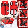 PETCARE Winter Dog Coat with Harness Built in Waterproof Dog Jackets Warm Pet Fleece Vest Windproof Snow Jacket Snowsuit Reflective Dogs Cold Weather Coats for Puppy Small Medium Large Dogs Cats