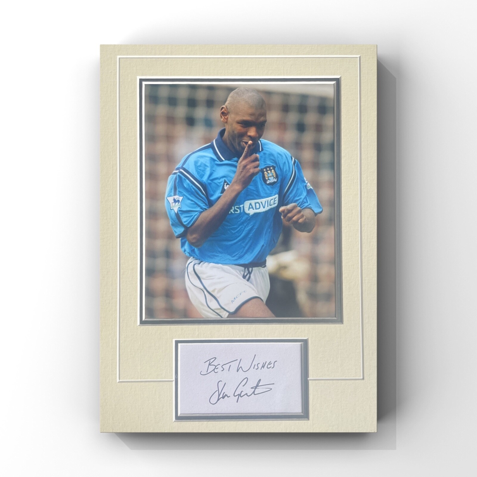 Shaun Goater - Manchester City Legend Signed Display