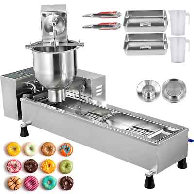 VEVOR Commercial Automatic Donut Maker Doughnut Making Machine 3 Sets Free Mold