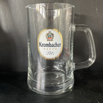 Krombacher Pils 0.5L Glass Beer Mug