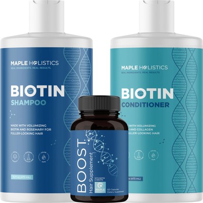 Biotin for Hair Growth Treatment Set - Biotin Shampoo and Conditioner Set Sul...