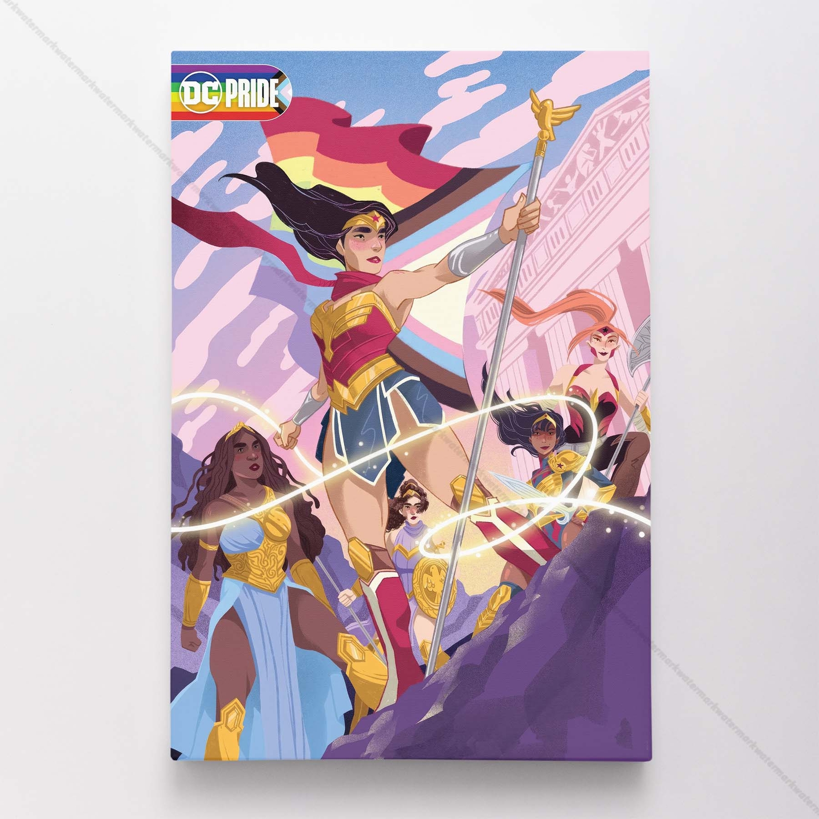 Wonder Woman Poster Canvas Justice League DC Comic Book Cover Art Print #41189