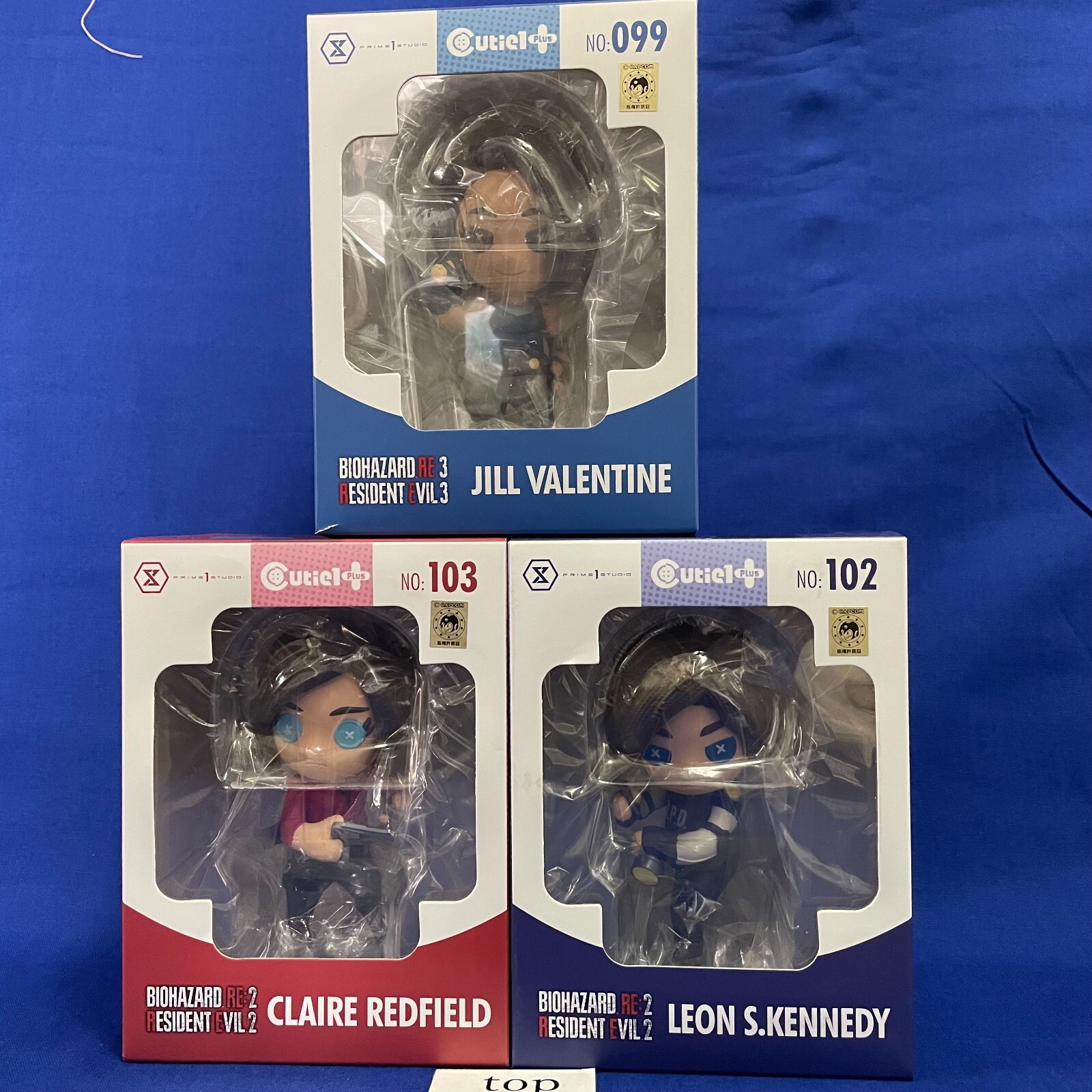 set-3 Leon Claire Jill Figure Resident Evil RE 2 3 Biohazard