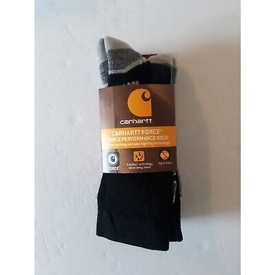 Carhartt Force Performance Crew Work Sock (3 Pack) Black