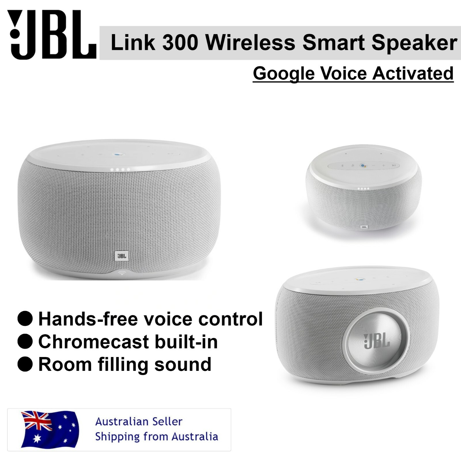 jbl link 300 google voice activated speaker