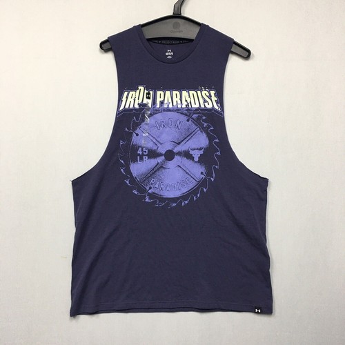 

Мужская майка Under Armour Project Rock Iron Paradise без рукавов, размер , большая #748, Purple/blue, Project Rock