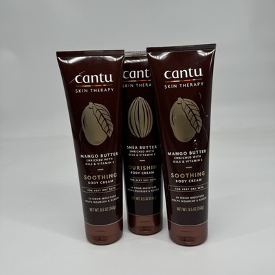 Cantu Therapy Cocoa Butter Hydrating Body Cream for very Dry Skin 3 Pack