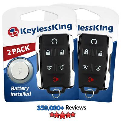 2x Keyless Entry Remote Key Fob Control Transmitter for M3N-32337100 6b Chrome