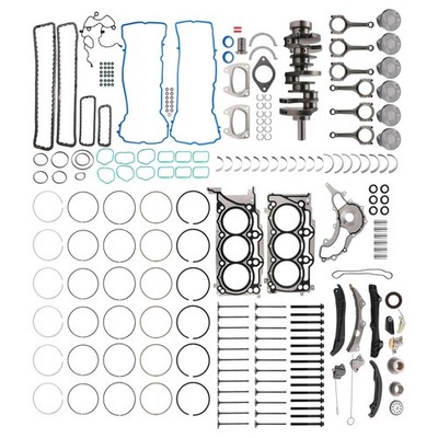 Engine Overhaul Kit w/ Timing Chain Set for Dodge Durango Journey 3.6L V6 11-16