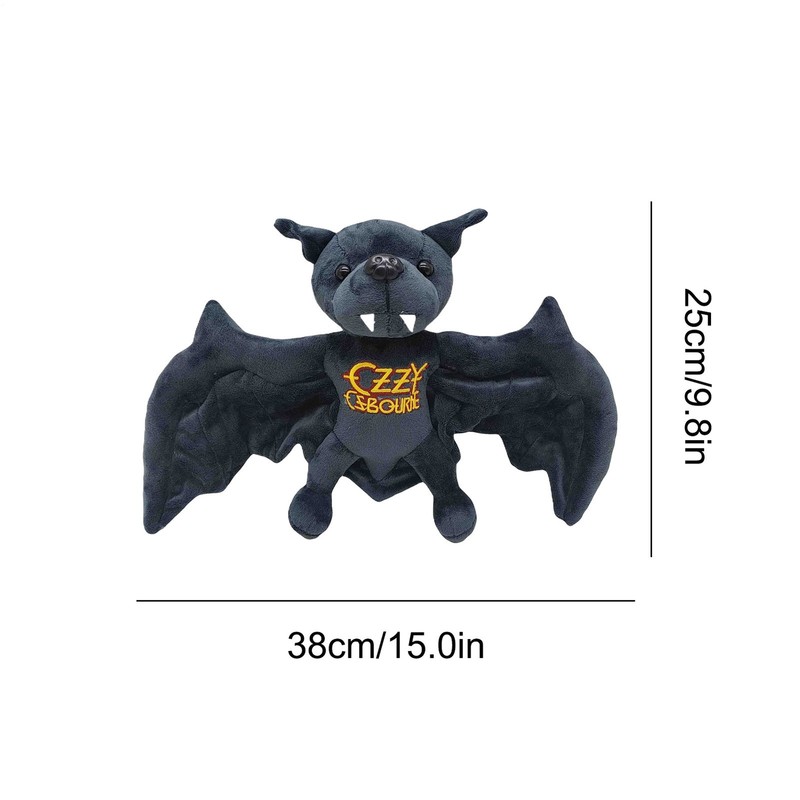 Ozzy Figure Memorial Bat Figure Plush Cute Cartoon Doll For