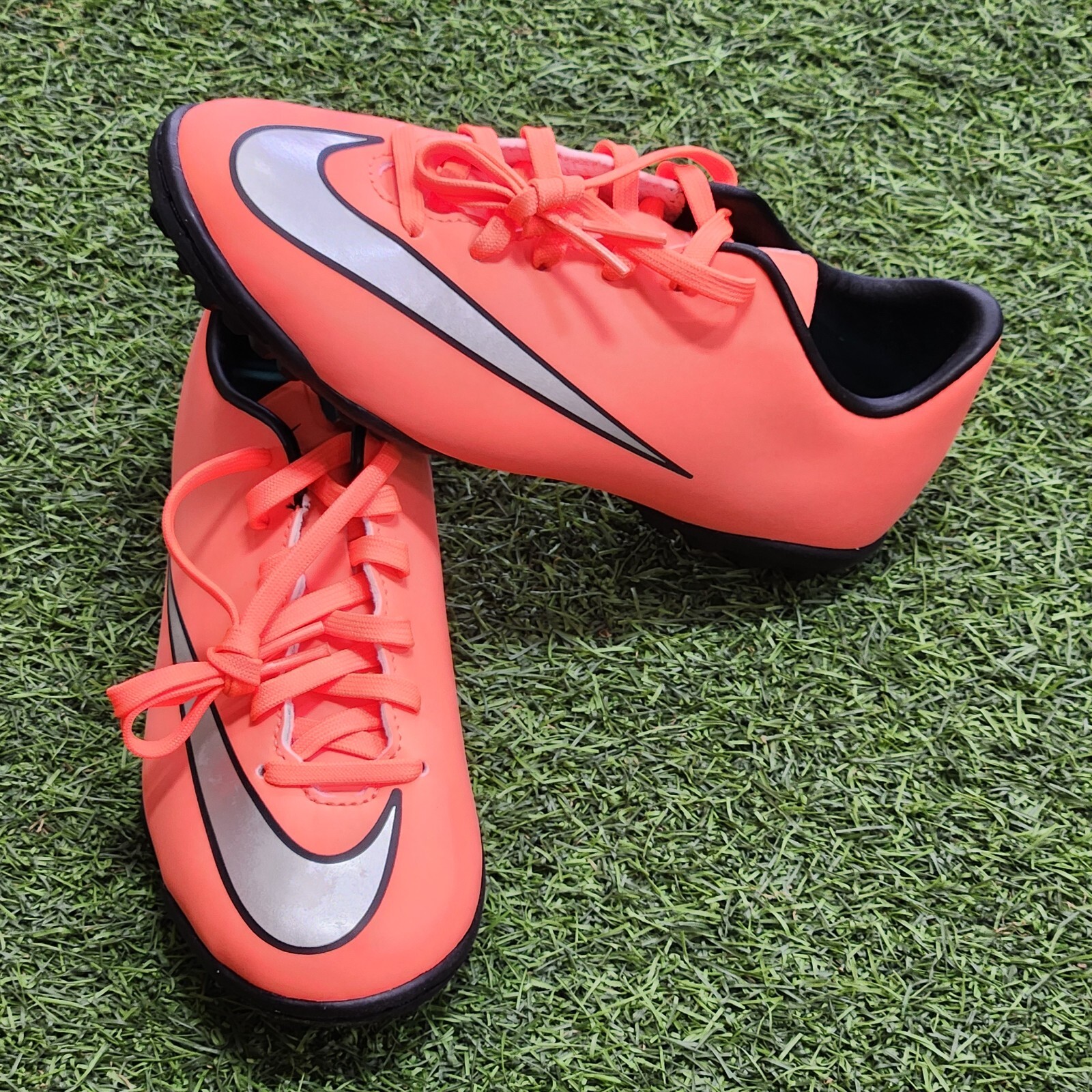 Nike Jr. Mercurial Victory V Turf Kids Soccer Shoes Mango