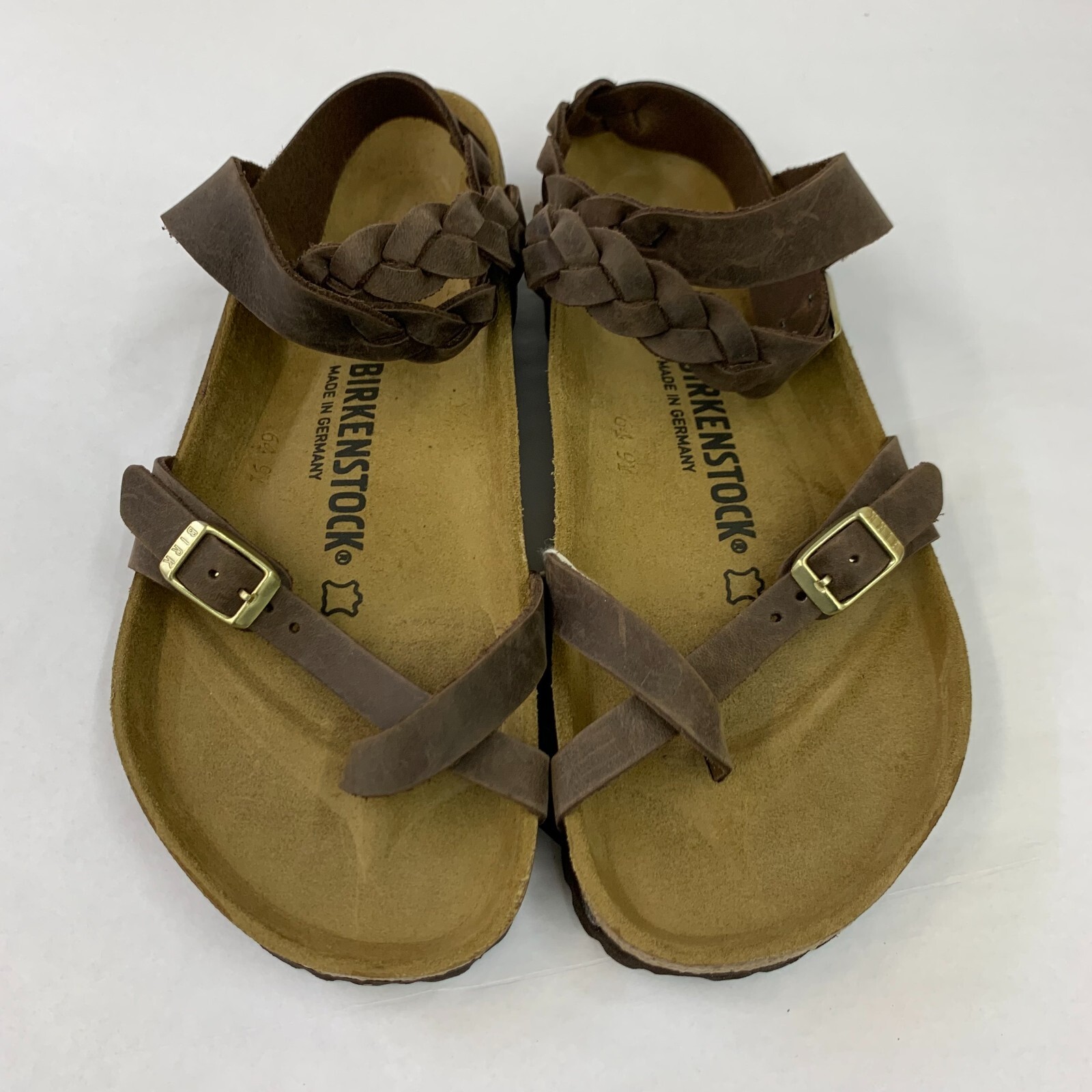 BIRKENSTOCK YARA ヤラ Braded 39 25cm Amazon.com | Birkenstock Yara Sandals, Black Oiled Leather