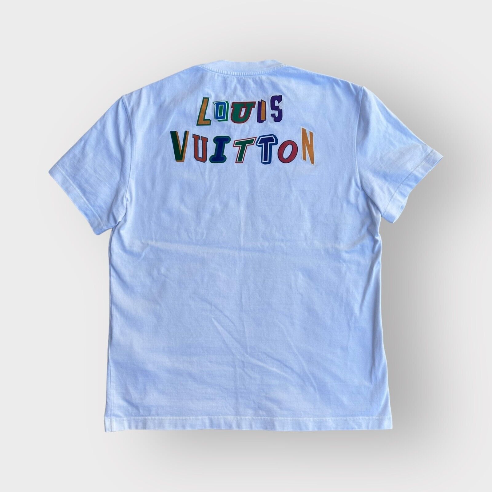 Authentic Louis Vuitton NBA T-Shirt LV Back Logo White size Authentic Louis Vuitton NBA T-Shirt LV Back Logo White size