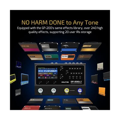 Valeton GP-200LT Multi Effects Pedal Multi Effects Processor Guitar Effects P...
