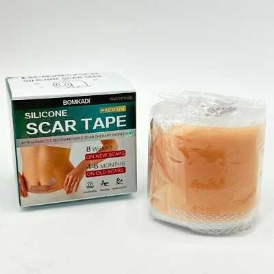 Scar Removal Silicone Tape Hypertrophic & Keloids 1.6'' x 120'' Acne Strips FDA