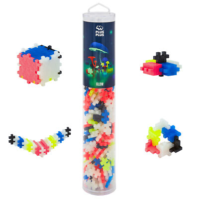 Plus-Plus: Open Play Tube - Glow-In-The-Dark Mix - 240 Pieces Age 5+