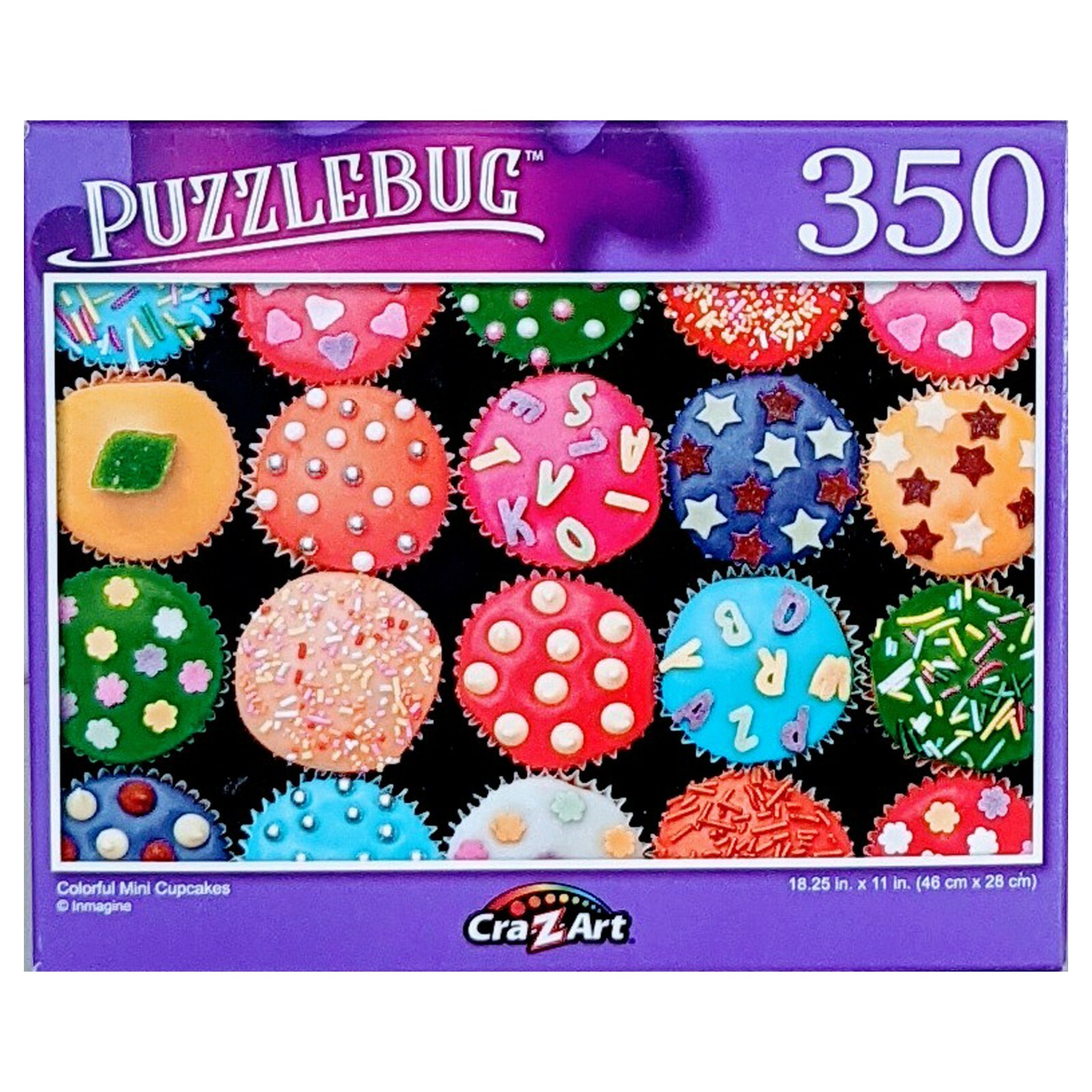 Puzzlebug Colorful Mini Cupcakes Jigsaw Puzzle by Cra z Art