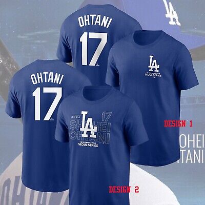 Shohei Ohtani #17 LA Dodgers 2024 World Tour Seoul Series Name & Number T-Shirt